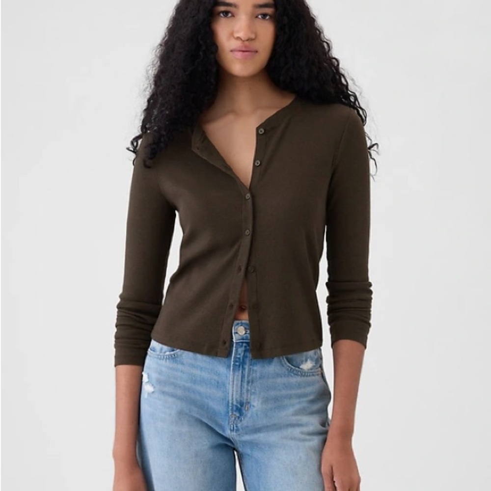 Olive Button-Up Women's Blouse